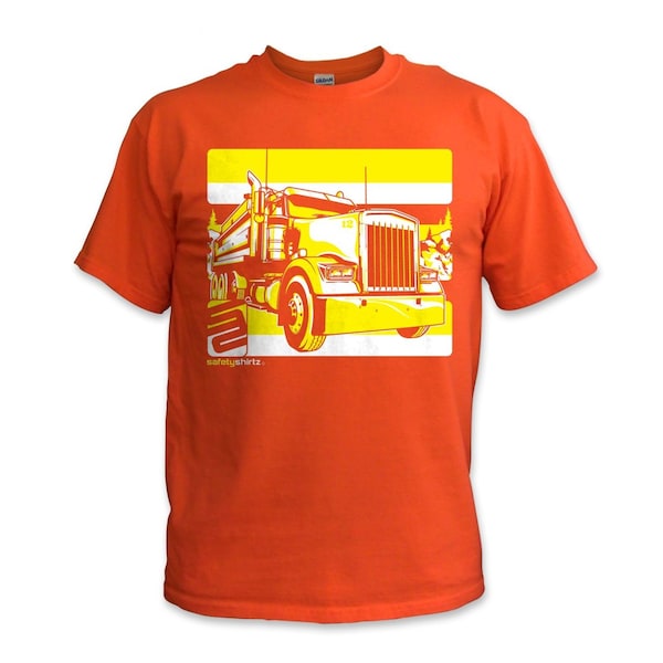 Safetyshirtz Dump Truck High Visibility Tee, Orange, S 31010101S - main